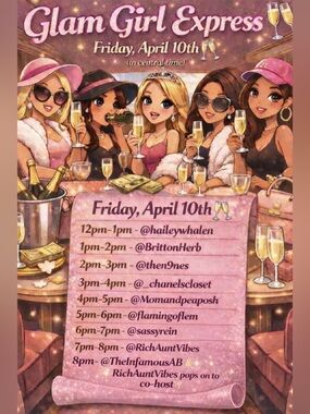 Glam Girl Express ✨ 
Live Show Flyer ✨